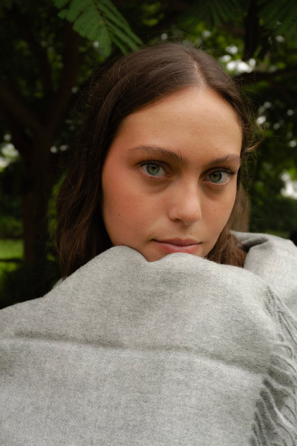 The Throw, Sterling — portrait, Peru garden