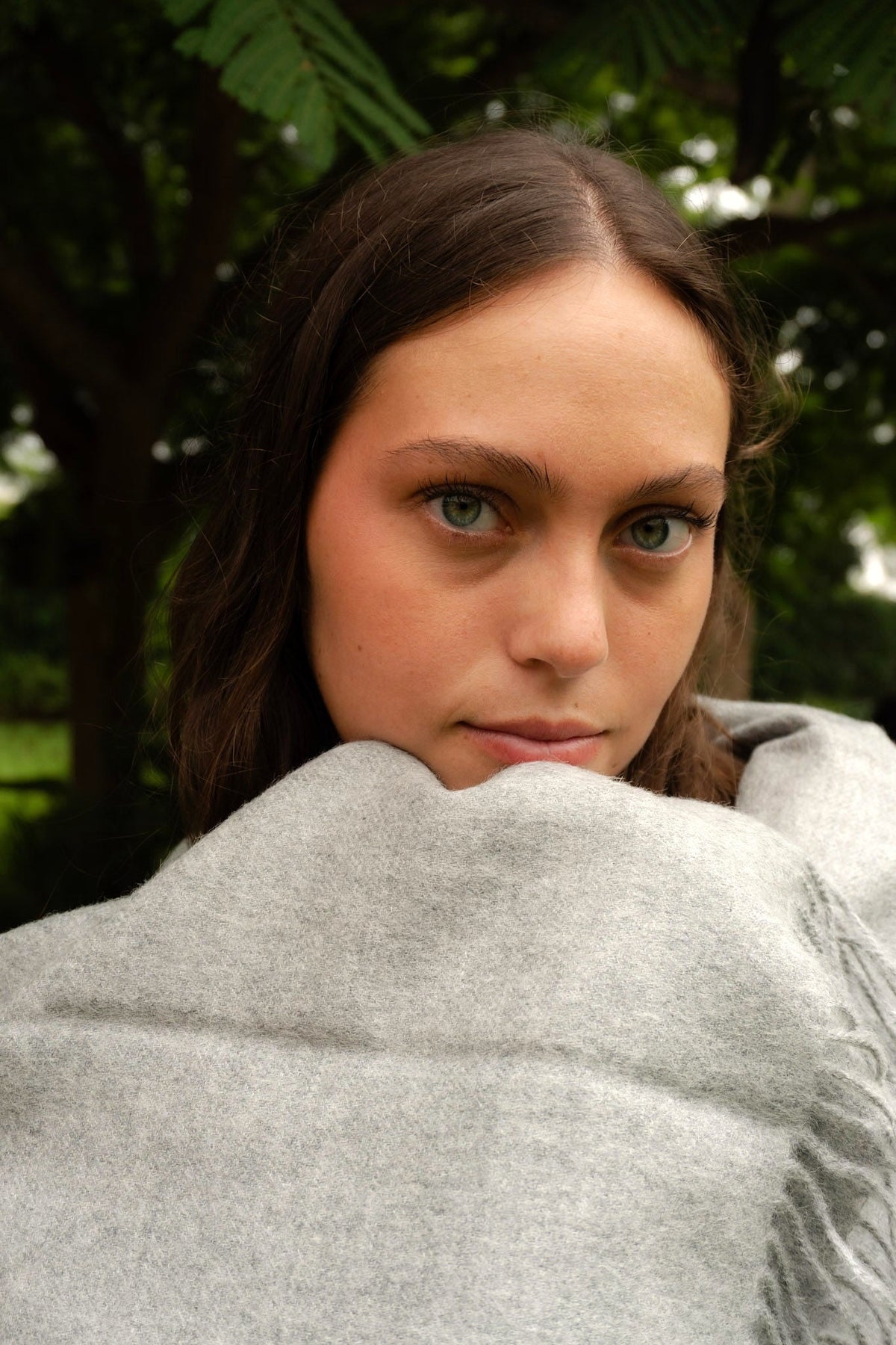 The Throw, Sterling — portrait, Peru garden